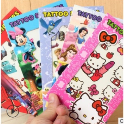 STIKER  TATTO MAINAN ANAK KARAKTER KARTUN DISNEY/ STICKER TATTO MAINAN