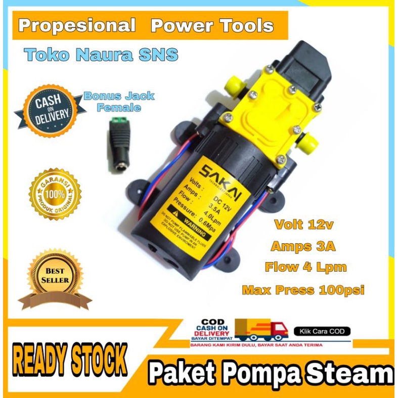 Dinamo pompa Dc 12 volt Pompa Air Alat cuci motor mobil AC