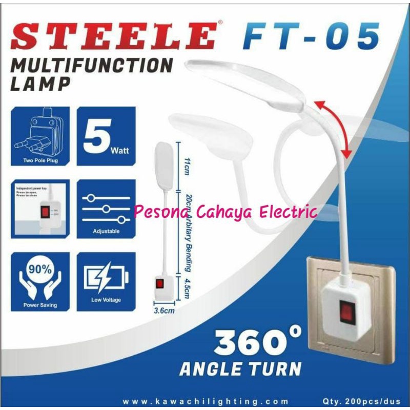 Lampu belajar LED flexibel.