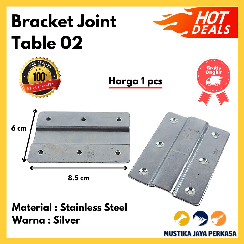 Bracket Joint Table 02 Konektor Penghubung Connector Meja Papan Kayu