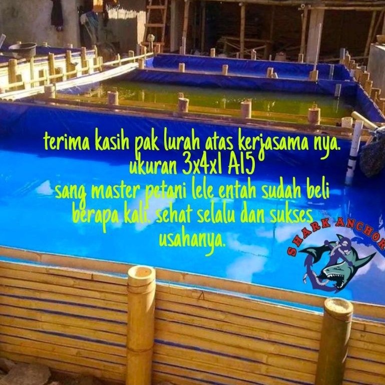 PROMO TOKO Terpal kolam ikan A12 3x2x1 2x4x1 3x4x1 variasi lengkap efesion dan berkualitas