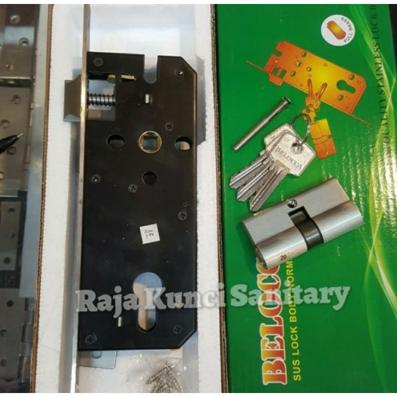 Paket Lengkap Handle Roses + Kunci Stainless SUS 304/Paket Kunci Komplit Gagang Stainless/