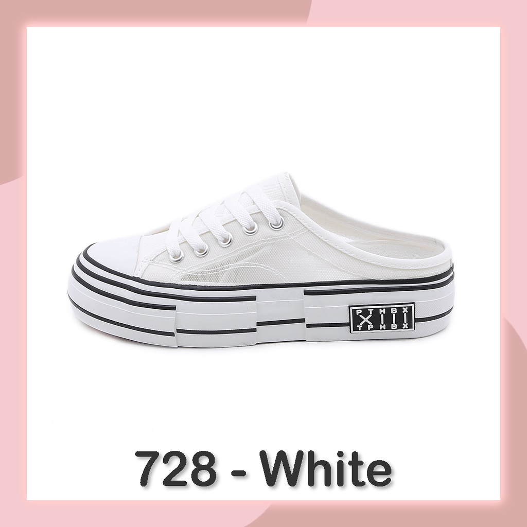 Sepatu Sneakers Wanita Import 726-727-728-728-White