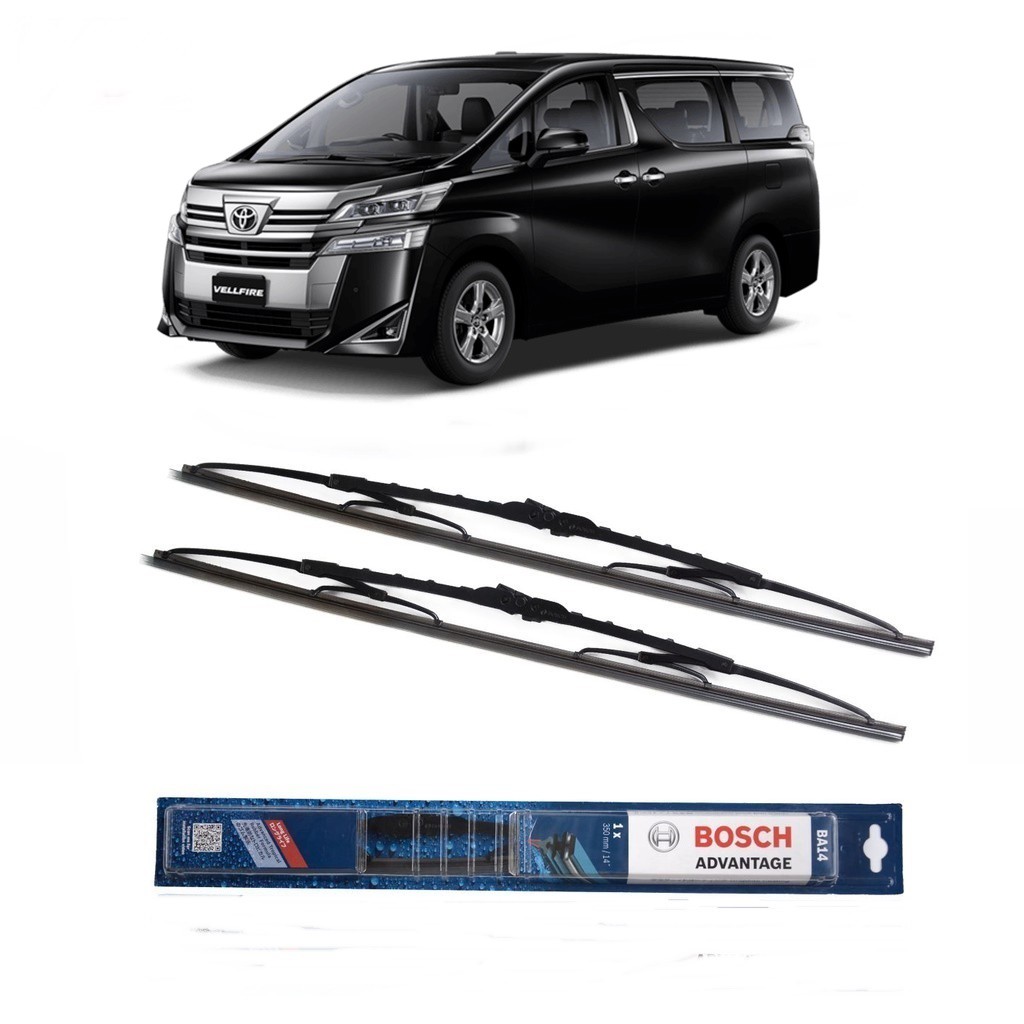 Bosch Wiper Toyota Vellfire Frame Besi - 2 buah/Set 16-26