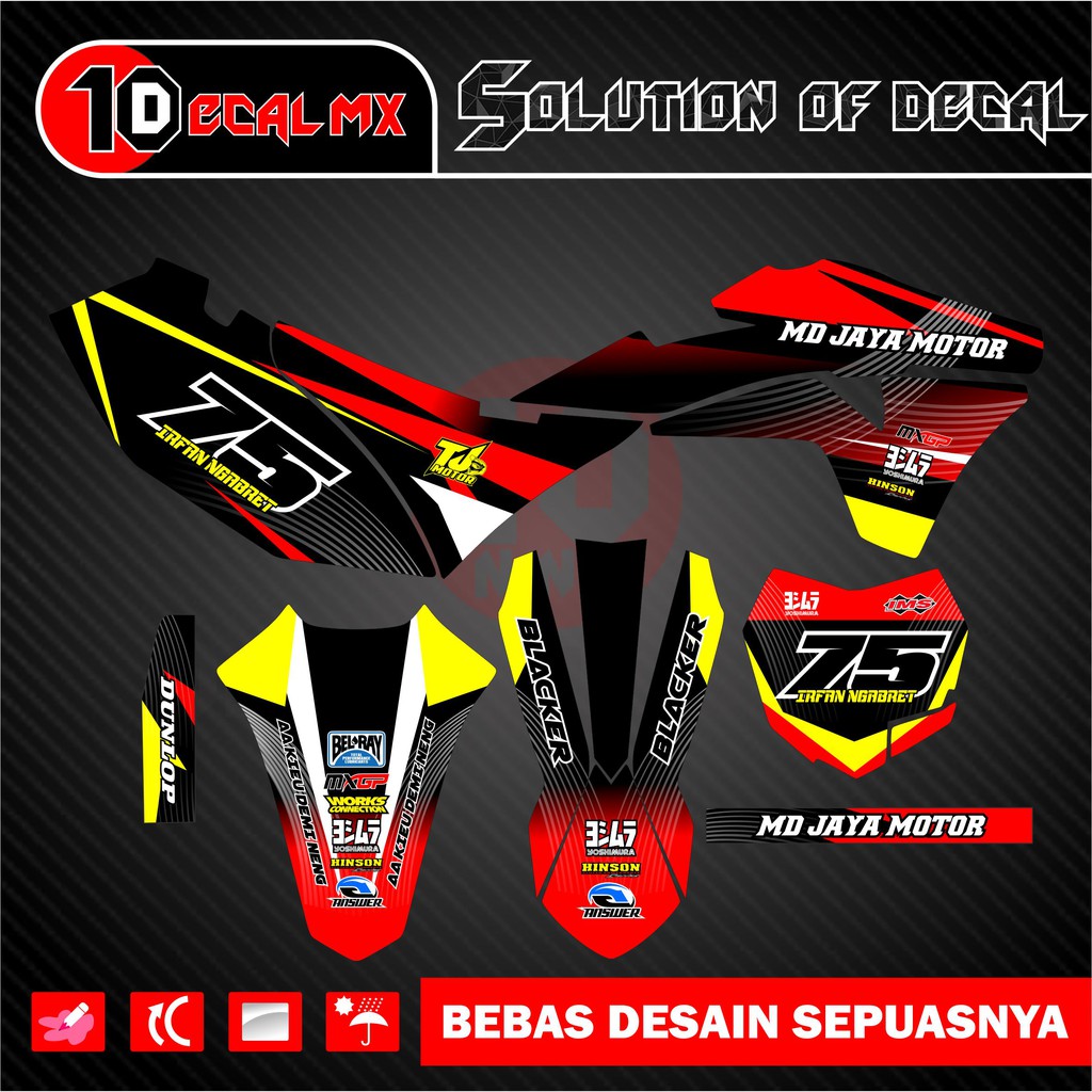 decal klx gordon orange abu