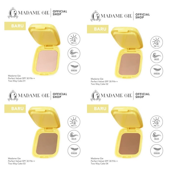 Madam Gie Perfect velvet SPF 30 Two Way cake-MakeUp Bedak Padat