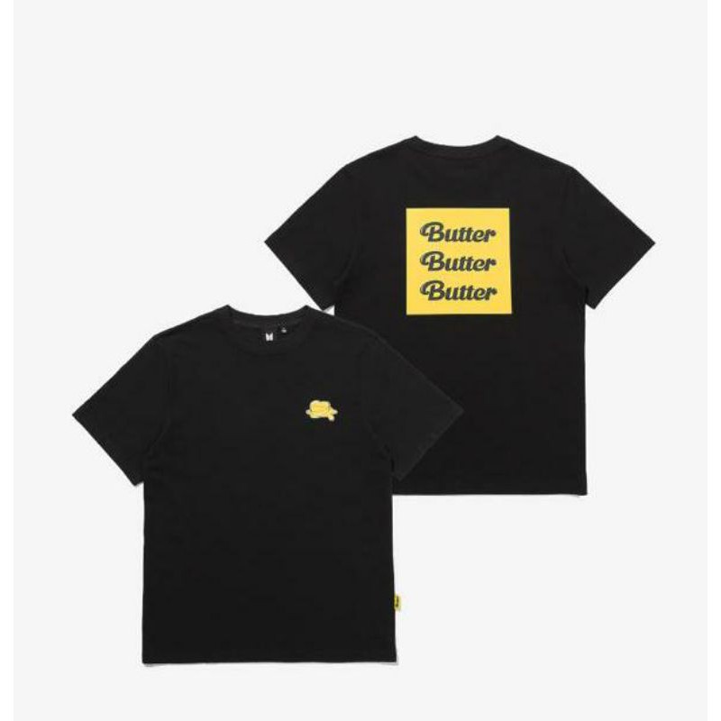 Kaos BTS Logo Butter dan Belakang Butter Butter Butter SABLON DTF