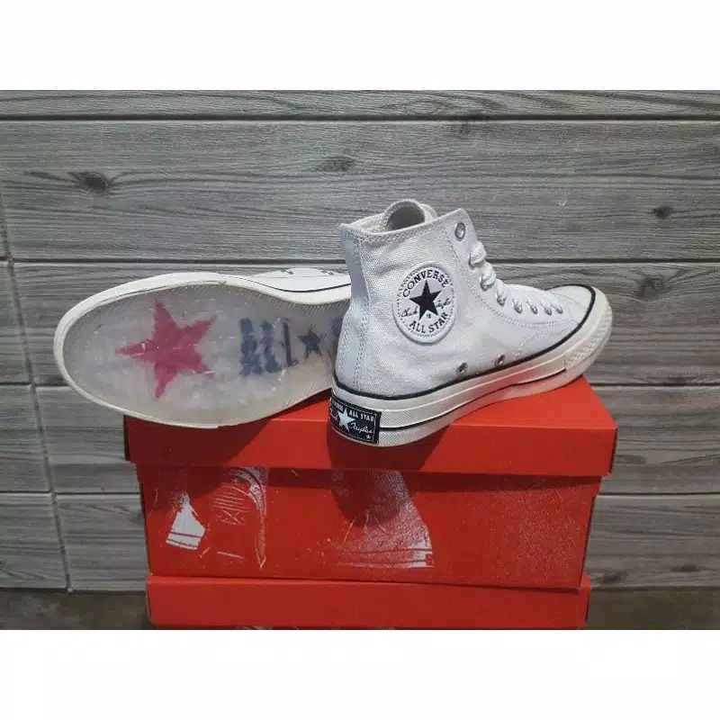 PROMO Converse 70s High Sol Transparan Bening Premium