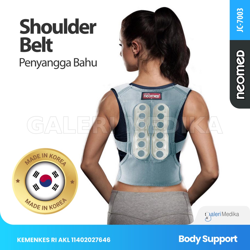 Penyangga Bahu Neomed JC-7003 Shoulder Belt - Memperbaiki Postur Tubuh dan Menopang Tulang Belakang