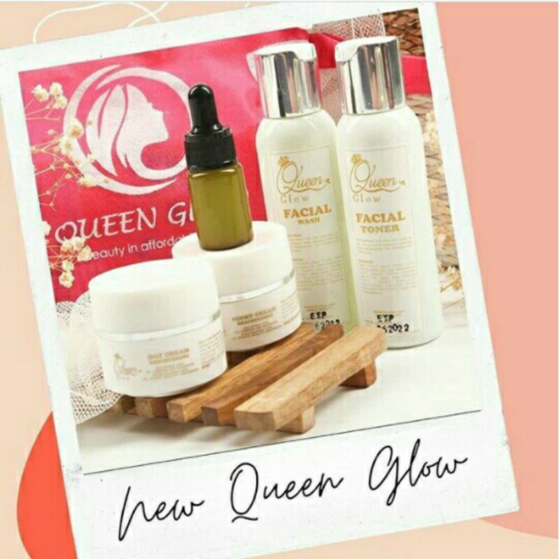 PAKET WHITENING QUEEN GLOW BPOM 5 IN 1