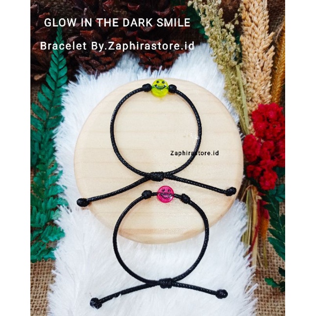 GELANG SERUT SMILE GLOW IN THE DARK MODEL SERUT| Bracellet Transfaran GLOW In the Dark