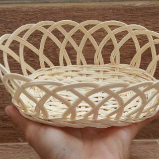 Keranjang bambu kecil untuk snack buah permen dll 