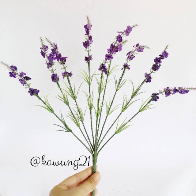 AF18 Bunga Lavender Rumput Artificial Tanaman Hias Plastik Tiruan Dekorasi Rumah