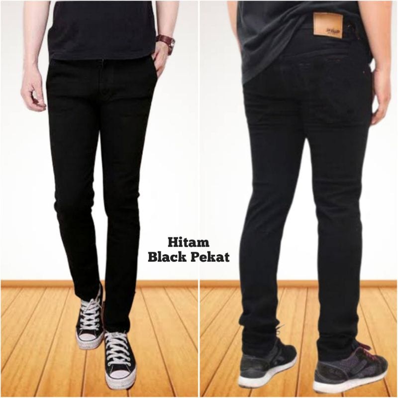 Celana Jeans Pria panjang Skinny Slim Fit Panjang Melar promo Lebaran