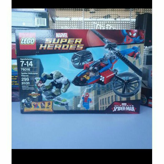 LEGO Marvel Super Heroes Spider Helicopter Rescue 76016 Lego Original