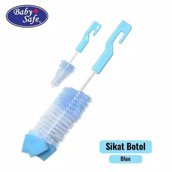 Baby Safe Bottle Brush BD037-1 / BEBELYS SB001 - Sikat Botol Bayi Ujung Spons