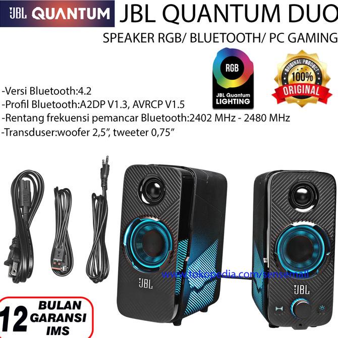 Jual Speaker Pc Gaming / Rgb / Bluetooth Jbl Quantum Duo Speaker Gaming