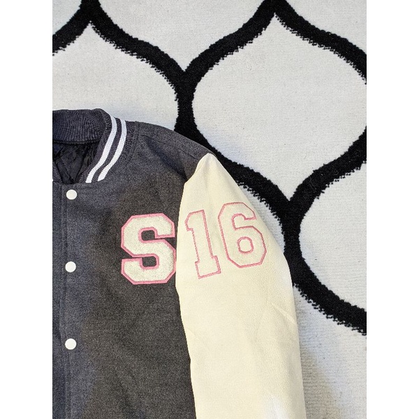 varsity jacket leather universitas songsil