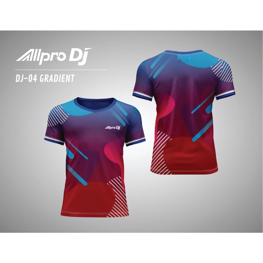 ALLPRO DJ Kaos Sport Jersey Pingpong Tenis Meja DJ-04 Gradient