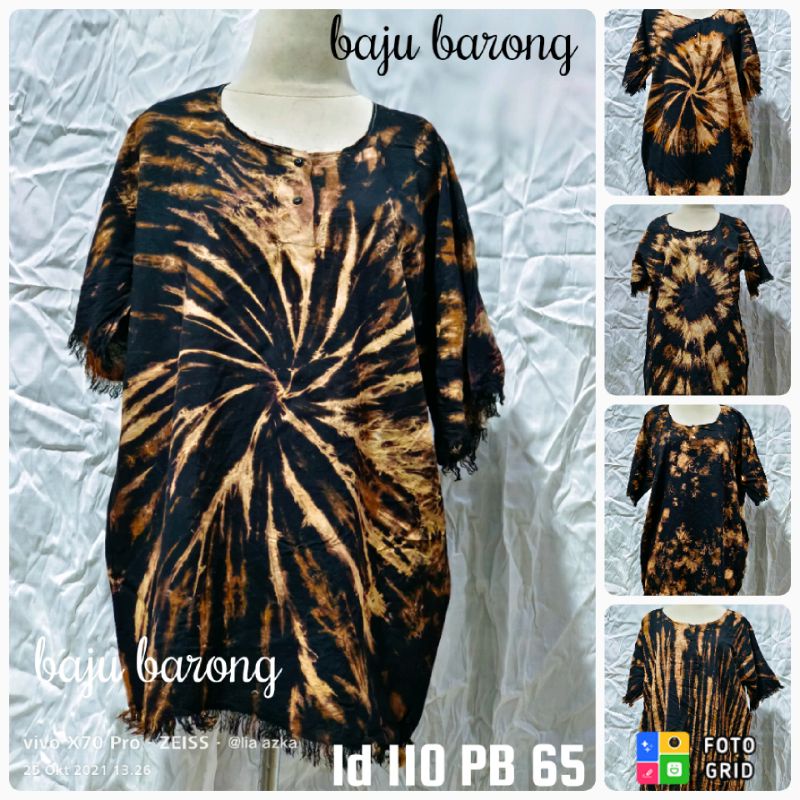BAJU PELANGI HITAM PRIA WANITA/BAJU KHAS BALI/BAJU BALI MURAH/BAJU BARONG BALI