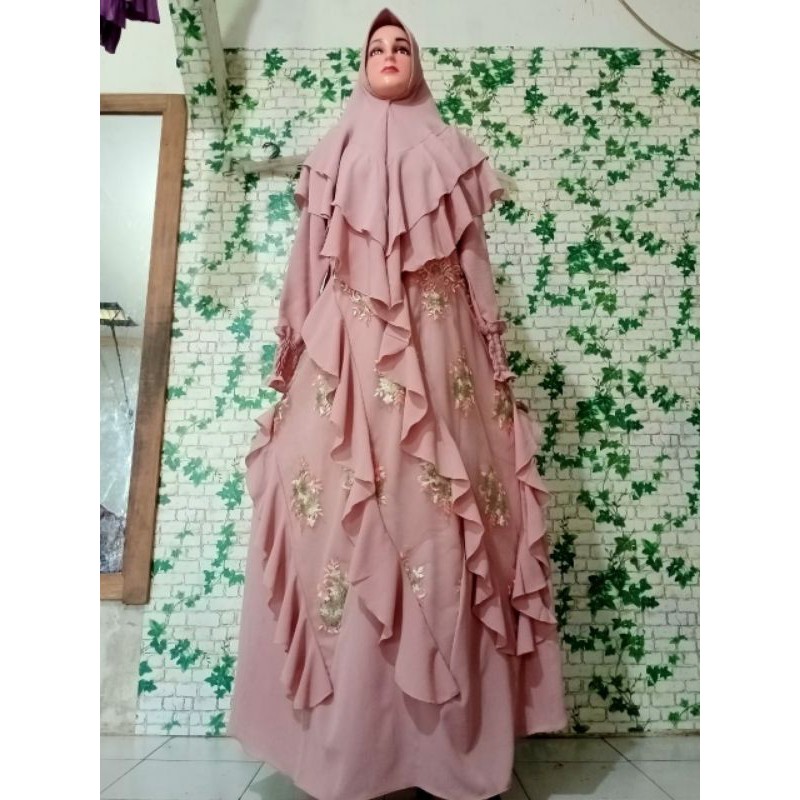 set gamis brukat.set himar gamis brukat.