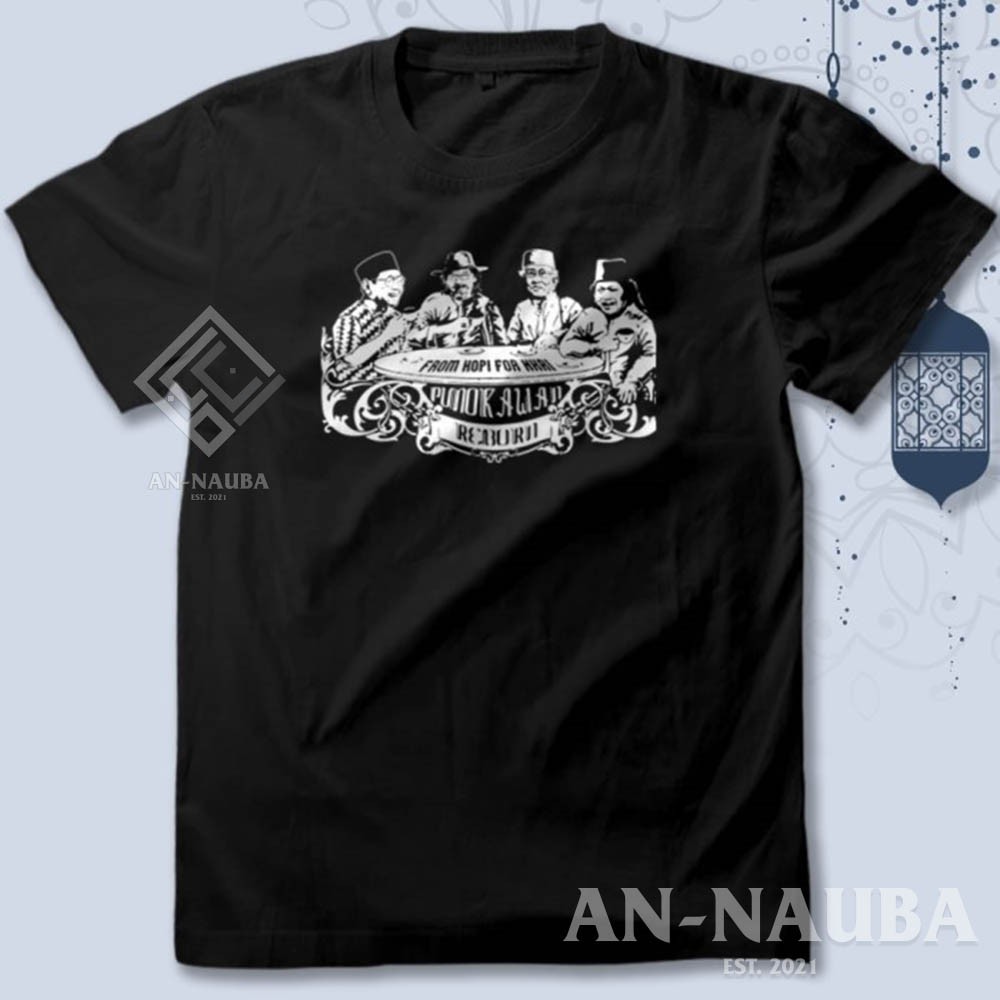 Kaos Punokawan Reborn From Kopi For NKRI / Baju Distro Santri Islam Maiyah Jancukers [AN-6503]