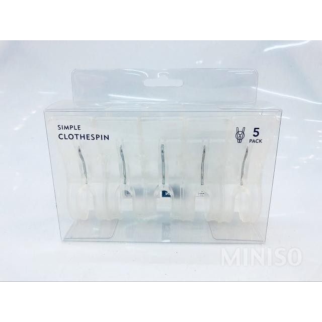 Jepit Baju Jemuran 5 Pcs Miniso