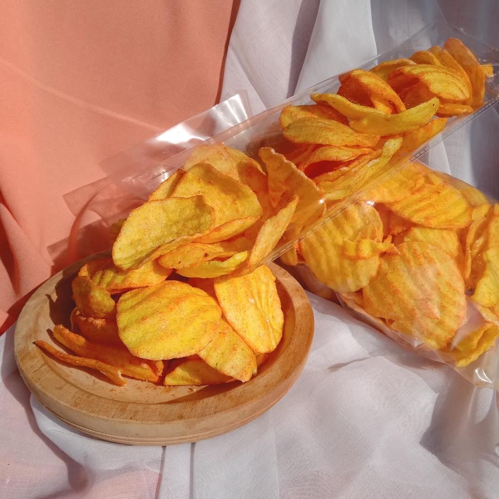 

Keripik Krip-krip Singkong Kemasan 180gr Rasa Gurih Asin Pedas