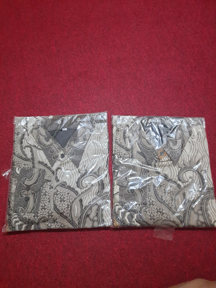Batik Pria Mugiri Size M-xxl Lengan Panjang Full Furing Batik Solo Katun Halus Sragenan Hq