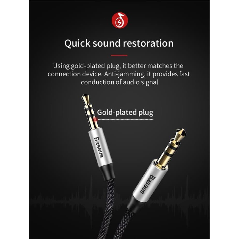 Kabel Audio Jack AUX 3,5mm - Male to Male