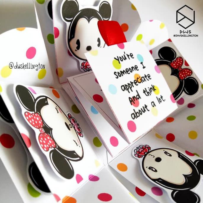 

Baru Mickie Minnie Doodle Pop Up Explosion Box Kotak Hadiah Ulang Tahun Segera Dapatkan