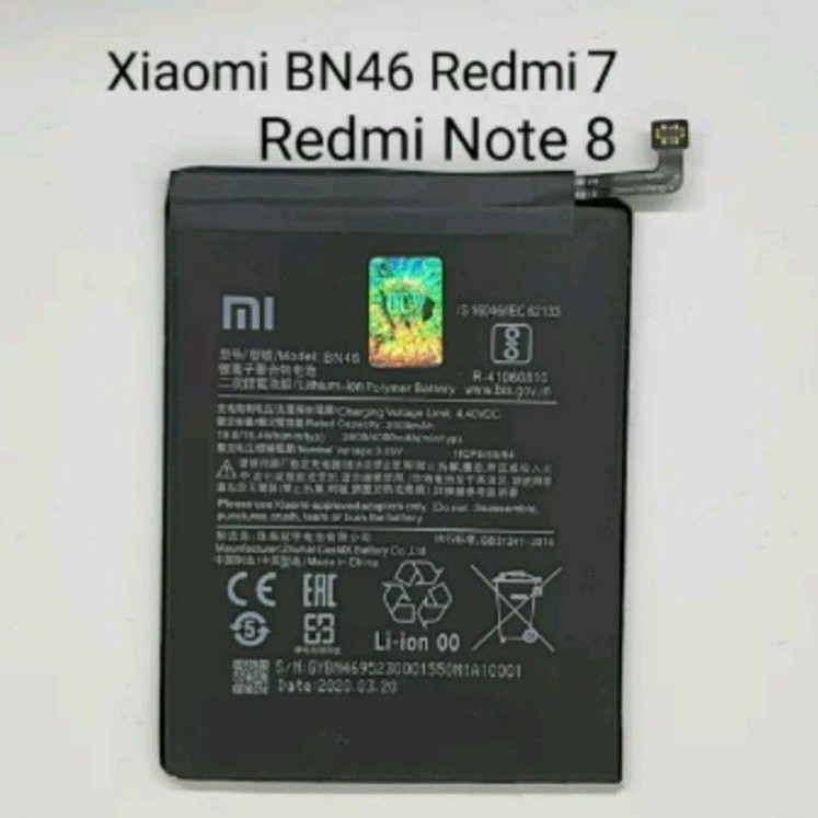Batre Batrei Batteray Xiaomi Redmi 7 Redmi Note 8 BN46-Batrei Xiaomi Redmi Not 8