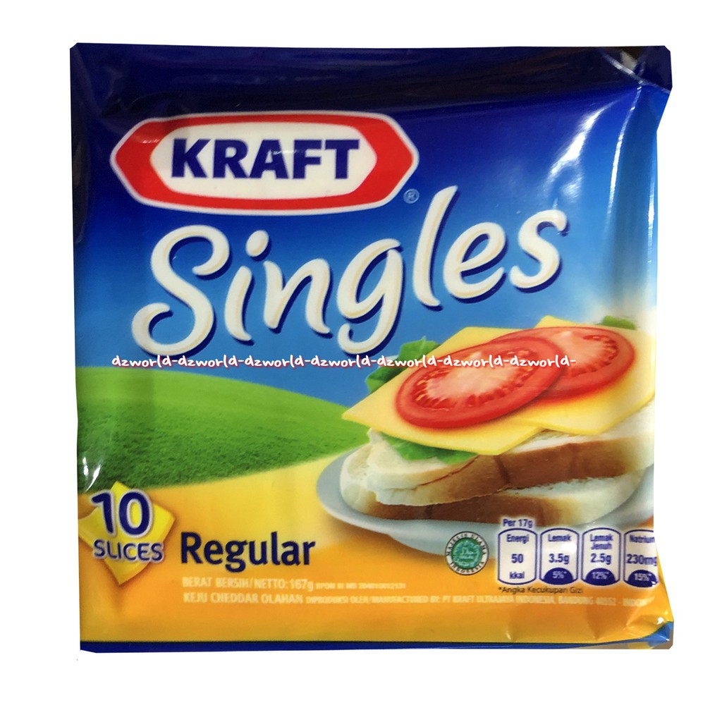 Kraft Cheddar Singles 10slice Keju Lembaran Kraft Untuk Roti Sand wich Kraf Single Cheese Chees Chedar