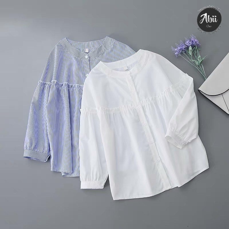 Kemeja Wanita YUSI SHIRT Baju Kemeja Atasan Wanita Wnita Wanta Pakaian Cewek Cwek Model Terbaru