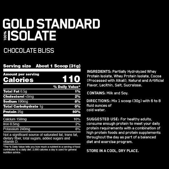 ON Gold Standard 100% Isolate 5 Lbs Whey Protein Isolate