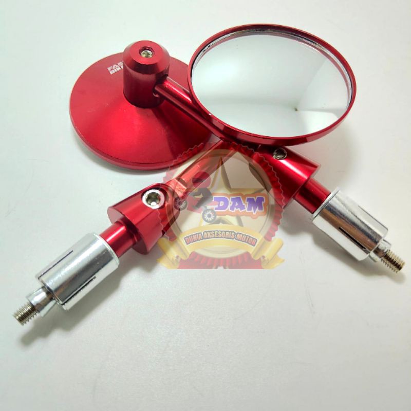 Spion jalu bulat Bar end Kaca Cembung motor beat scoopy nmax aerox xmax pcx vario vixion Vespa mio-4