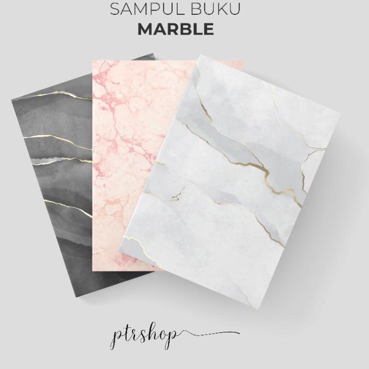 

SUPER LARIS PROMO SAMPUL BUKU BOOK COVER A5/B5 MARBLE EDITION ♔ 863