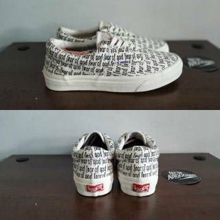  Sepatu  Vans  ERA Pro Motif FEAR  OF GOD  Off Full White Cream 