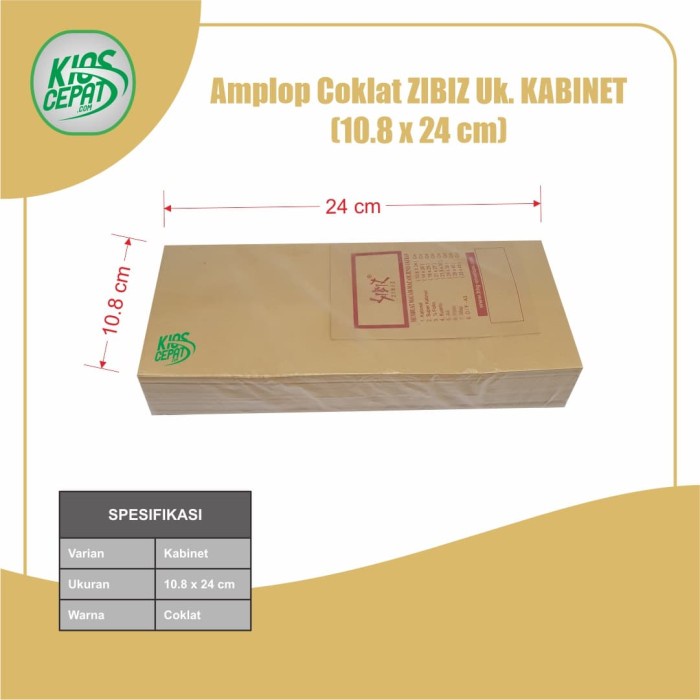 

MENYURAT-SURAT- AMPLOP COKLAT UKURAN KABINET (1PACK ISI 100PCS) -SURAT-MENYURAT.