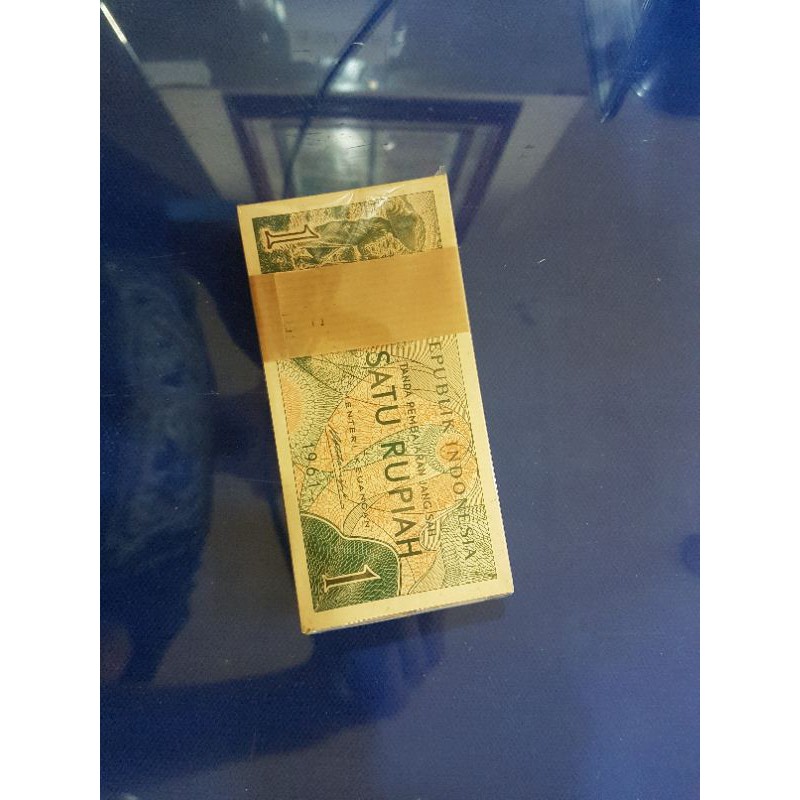 uang kuno 1 rupiah 1 gepok