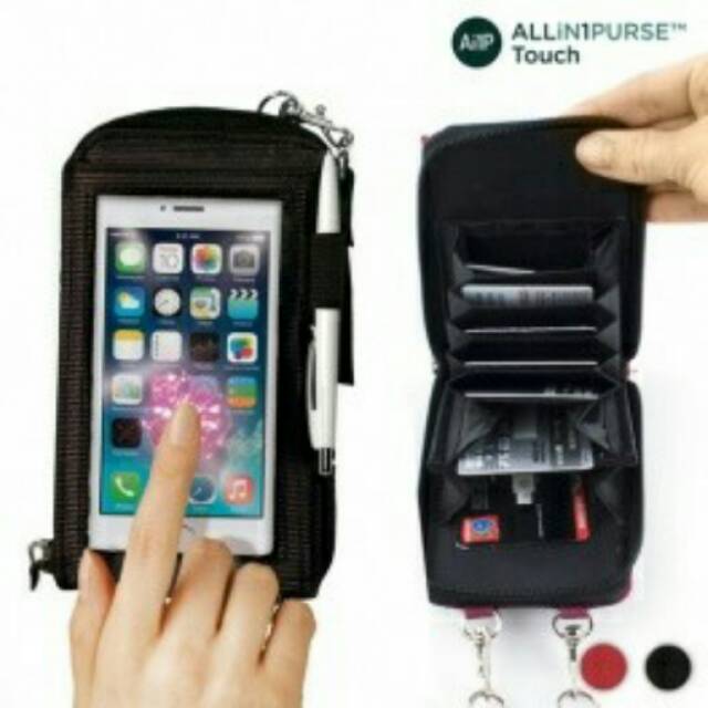 Tas dompet wallet tempat menyimpan hp pena kartu kredit atm ktp dokumen handphone praktis efisien