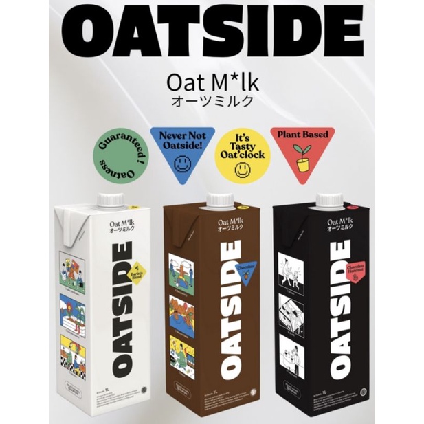 

Oatside Oat Milk 1 L - Barista Blend, Chocolate, Coffee Susu Oat