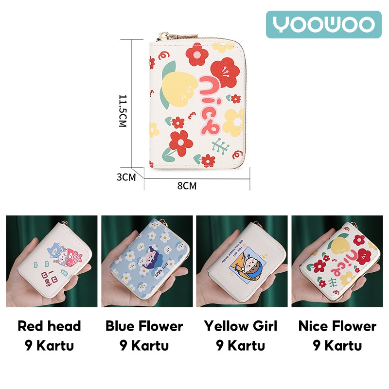 YooWoo Dompet kartu kecil/multi cardholder/dompet lucu-8