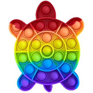 (BENTUK RANDOM) TAS POP IT ANAK MOTIF GELEMBUNG SENSORY MAINAN ANAK SIZE KECIL atau  Mainan Anak Bubble Push Pop it Rainbow-7