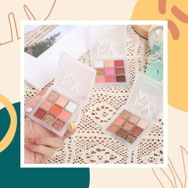 EYESHADOW GLITTER MUTIARA LAMEILA 9 WARNA