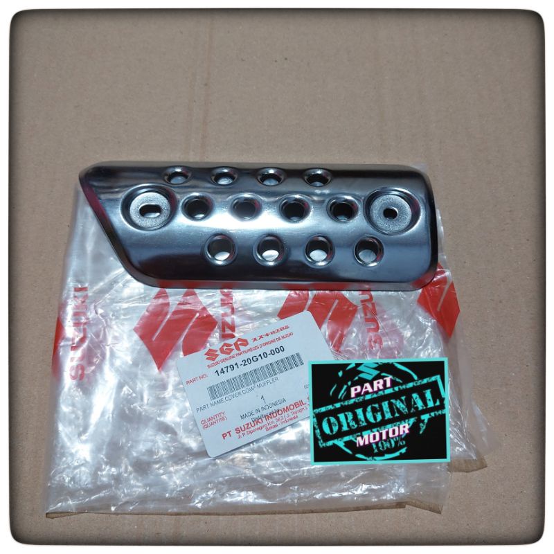 pelindung cover tutup knalpot shogun 125 SP LAMA ORI SGP