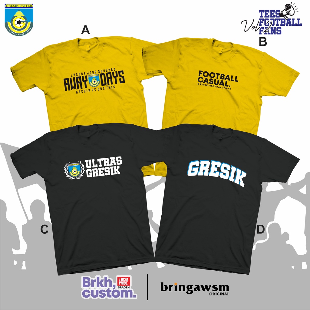 KAOS GRESIK UNITED ULTRAS GRESIK KAOS KAOS CASUAL KAOS SUPORTER KAOS BOLA KAOS DISTRO KAOS AWAYDAYS BRKHCUSTOM