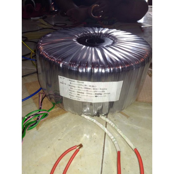 trafo toroid donat 40a ct55v..45v murni