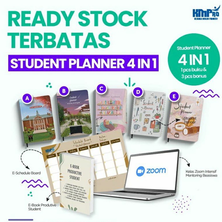 

Student Planner KMPro - Buku Agenda Pelajar & Mahasiswa Produktif Meraih Mimpi
