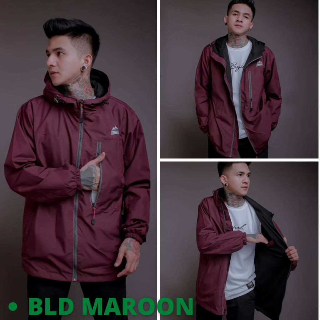 Jaket Pria / Wanita Outdoor type New Tactical BLD - Jaket Waterproof - jaket parasut - jaket gunung-BLD 1 MAROON